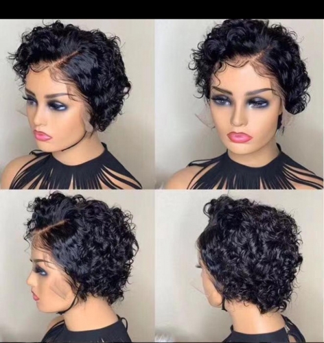 short curly pixie wig